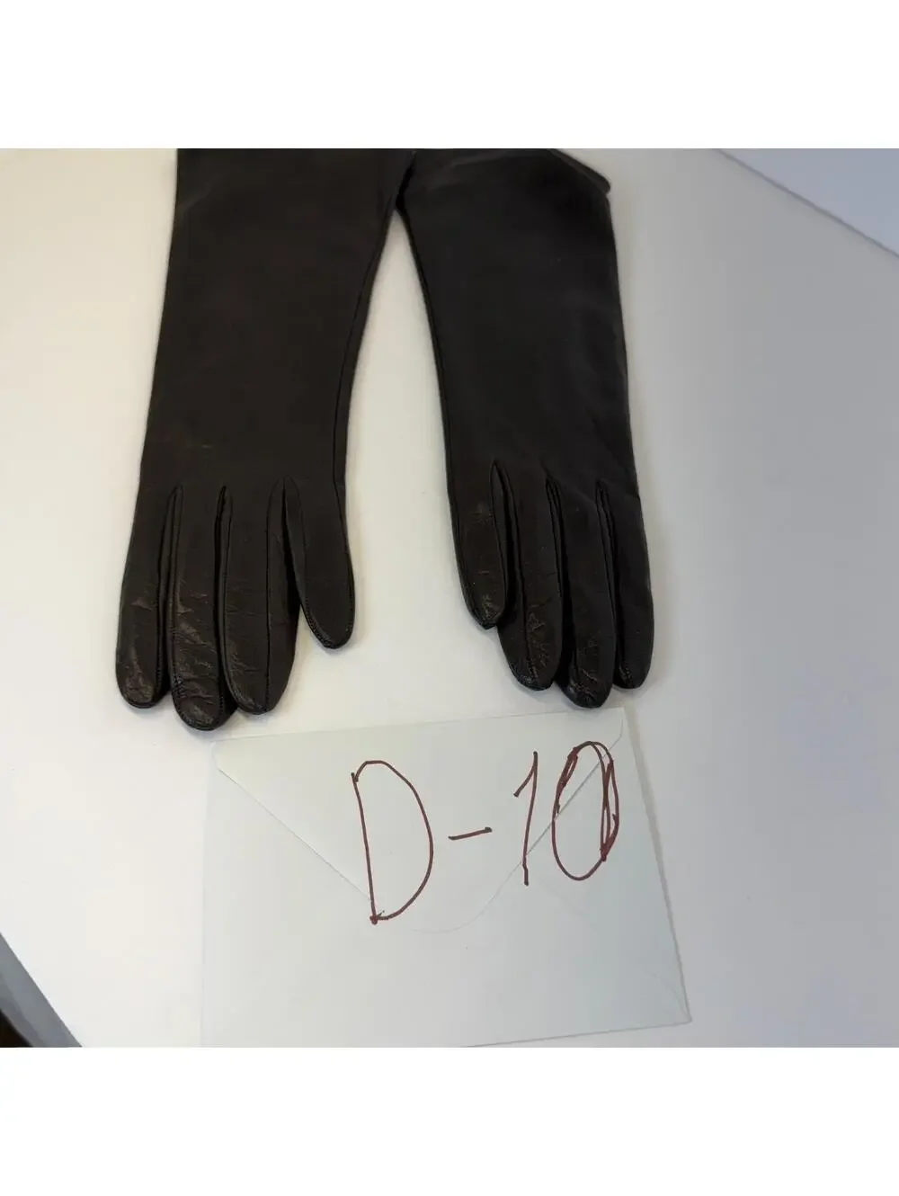 Harrods Black Leather‎ Gloves 6 1/2 Cashmere Lining Made in Italy